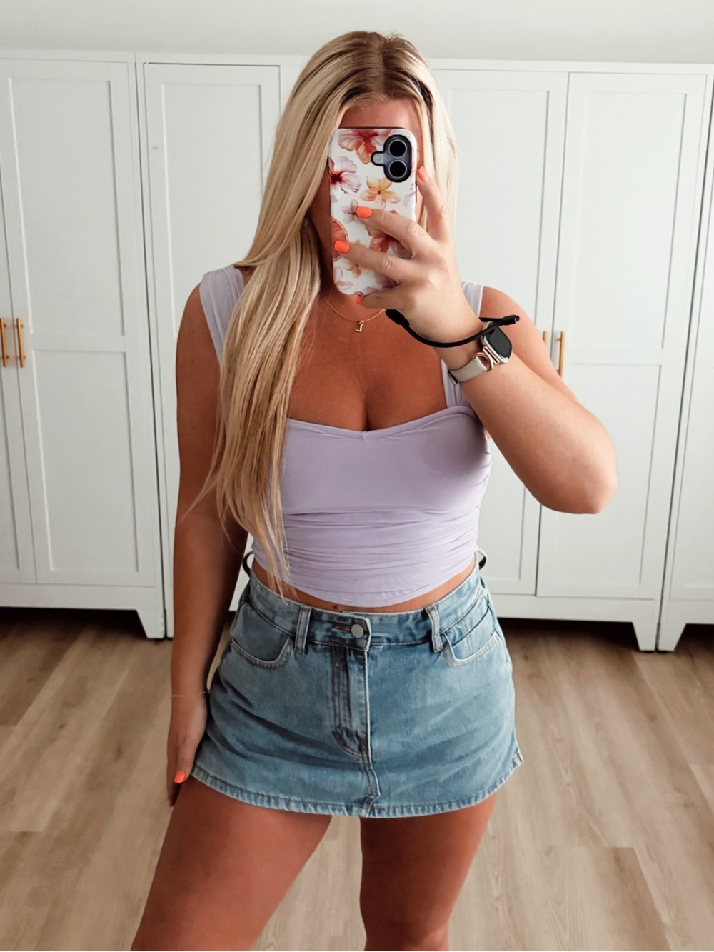 Purple princess crop tank top